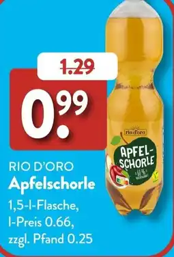 Aldi Süd RIO D'ORO Apfelschorle Angebot