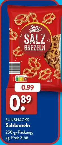 Aldi Süd SUNSNACKS Salzbrezeln Angebot