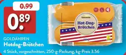 Aldi Süd GOLDÄHREN Hotdog-Brötchen Angebot
