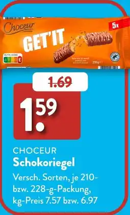 Aldi Süd CHOCEUR Schokoriegel Angebot