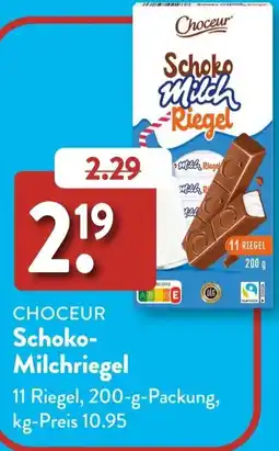 Aldi Süd CHOCEUR Schoko- Milchriegel Angebot