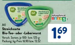 Aldi Süd BIO Streichzarte Bio-Tee- oder -Leberwurst Angebot