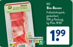 Aldi Süd BIO Bio-Bacon Angebot