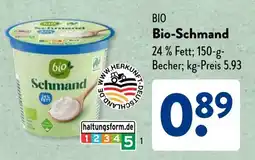 Aldi Süd BIO Bio-Schmand Angebot