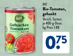 Aldi Süd BIO Bio-Tomaten, gehackt Angebot
