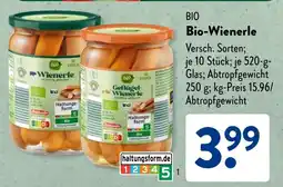Aldi Süd BIO Bio-Wienerle Angebot
