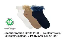 Zeeman Sneakersocken 3 Paar Angebot