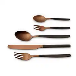 Netto Marken-Discount ECHTWERK Besteck Set Positano 20tlg br/sw Angebot