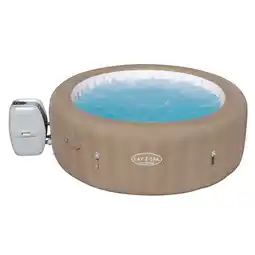 Netto Marken-Discount Bestway LAY-Z-SPA Whirlpool Palm Springs AirJet für 6 Personen, Ø 196 x 71 cm, Taupe Angebot