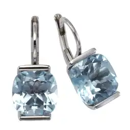 Netto Marken-Discount Zeeme Gemstones Ohrringe 925 Silber mit Blautopas (beh.) Angebot