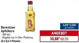 METRO Berentzen Apfelkorn Angebot