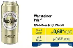 METRO Warsteiner Pils Angebot