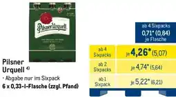METRO Pilsner Urquell Angebot