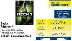 METRO Beck's Pilsener Angebot