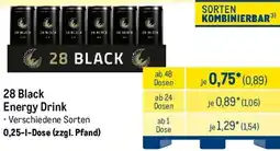 METRO 28 Black Energy Drink Angebot