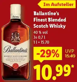 Lidl Ballantine's Finest Blended Scotch Whisky Angebot