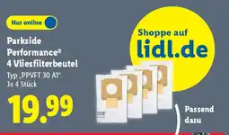 Lidl Parkside Performance 4 Vlies filterbeutel Angebot