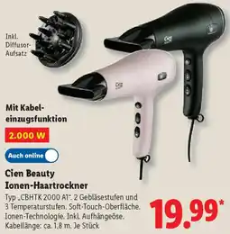Lidl Cien Beauty Ionen-Haartrockner Angebot