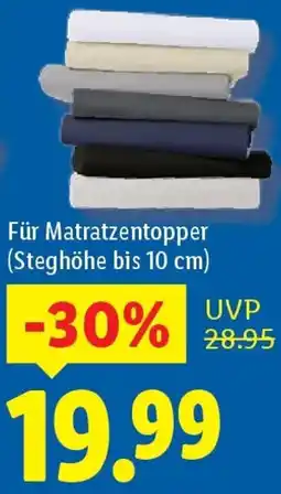 Lidl Biberna Spannbettlaken Angebot