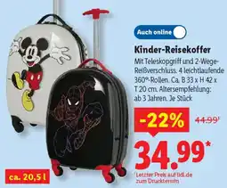 Lidl Kinder-Reisekoffer Angebot