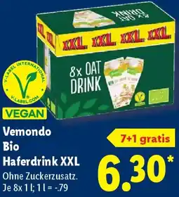 Lidl Vemondo Bio Haferdrink XXL Angebot