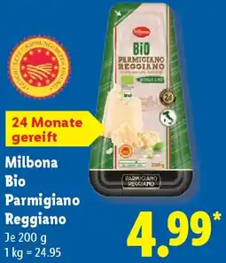Lidl Milbona Bio Parmigiano Reggiano Angebot