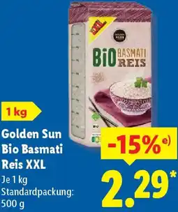 Lidl Golden Sun Bio Basmati Reis XXL Angebot