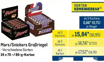 METRO Mars/Snickers Groẞriegel Angebot