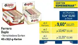 METRO Ferrero Duplo Angebot