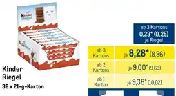 METRO Kinder Riegel Angebot