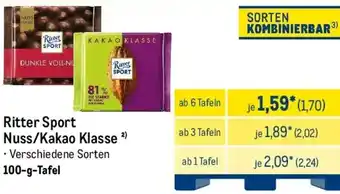 METRO Ritter Sport Nuss/Kakao Klasse Angebot