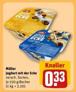 REWE MÜLLER Joghurt mit der Ecke Angebot