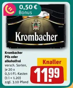 REWE Krombacher Pils oder alkoholfrei Angebot