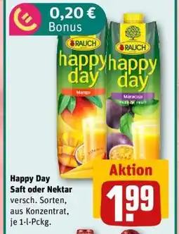 REWE Happy Day Saft oder Nektar Angebot