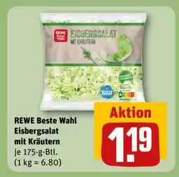 REWE REWE Beste Wahl Eisbergsalat mit Kräutern Angebot