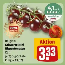 REWE Schwarze Mini Rispentomaten Angebot
