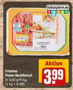 REWE Frisches Puten- hackfleisch Angebot