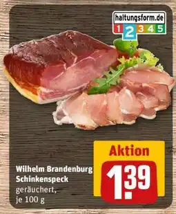 REWE Wilhelm Brandenburg Schinkenspeck Angebot
