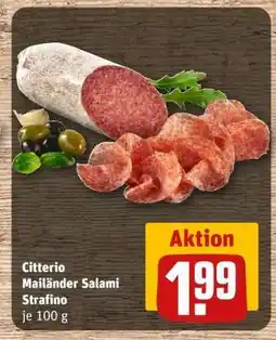 REWE Citterio Mailänder Salami Strafino Angebot
