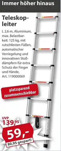 Sonderpreis Baumarkt Teleskopleiter Angebot