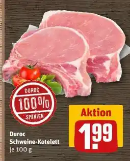 REWE Duroc Schweine-Kotelett Angebot