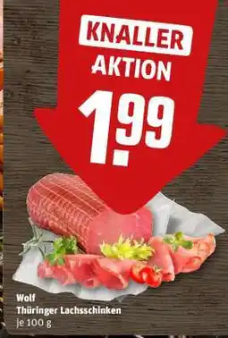 REWE Wolf Thüringer Lachsschinken Angebot