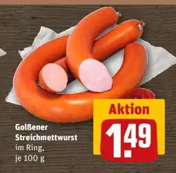 REWE Golßener Streichmettwurst Angebot