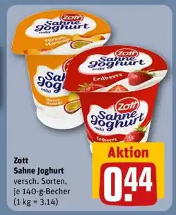 REWE ZOTT Sahne-Joghurt Angebot