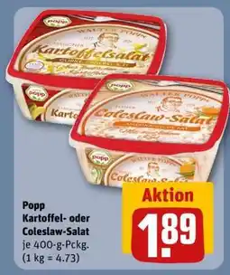 REWE Popp Kartoffel- oder Coleslaw-Salat Angebot