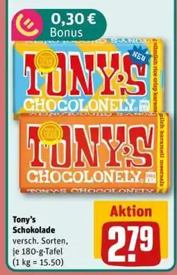 REWE Tony’s Schokolade Angebot