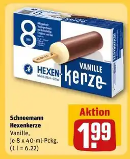 REWE Schneemann Hexenkerze Angebot