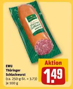 REWE EWU Thüringer Schlackwurst Angebot