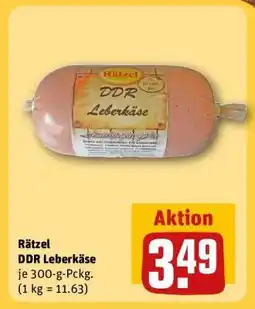 REWE Rätzel DDR Leberkäse Angebot