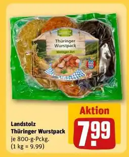 REWE Landstolz Thüringer Wurstpack Angebot